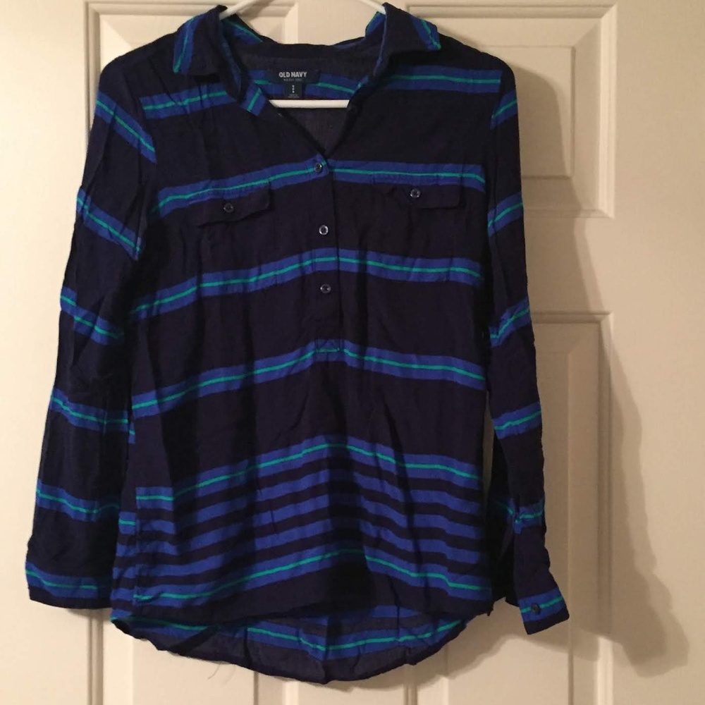 Old Navy striped blouse